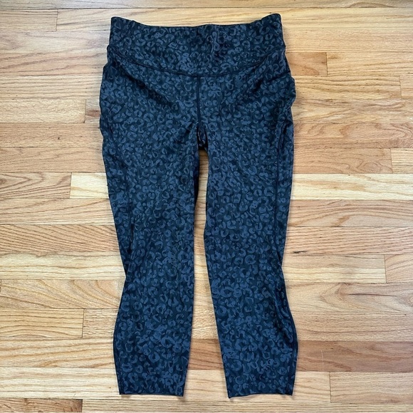 lululemon athletica Pants - Lululemon Base Pace High-Rise Crop 23" Intertwined Camo Deep Coal Multi Sz 14